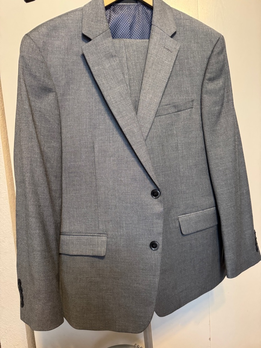 Van Heusen Gray Two-Button Men's Suit